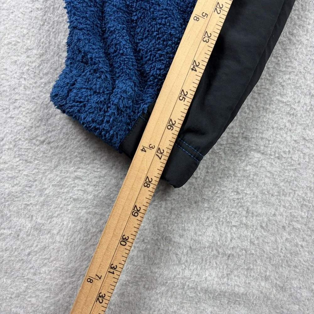 Free People Movement Pants XS Blue Cuddle Up‎ Fuzzy Baggy Loose Sherpa Jogger
